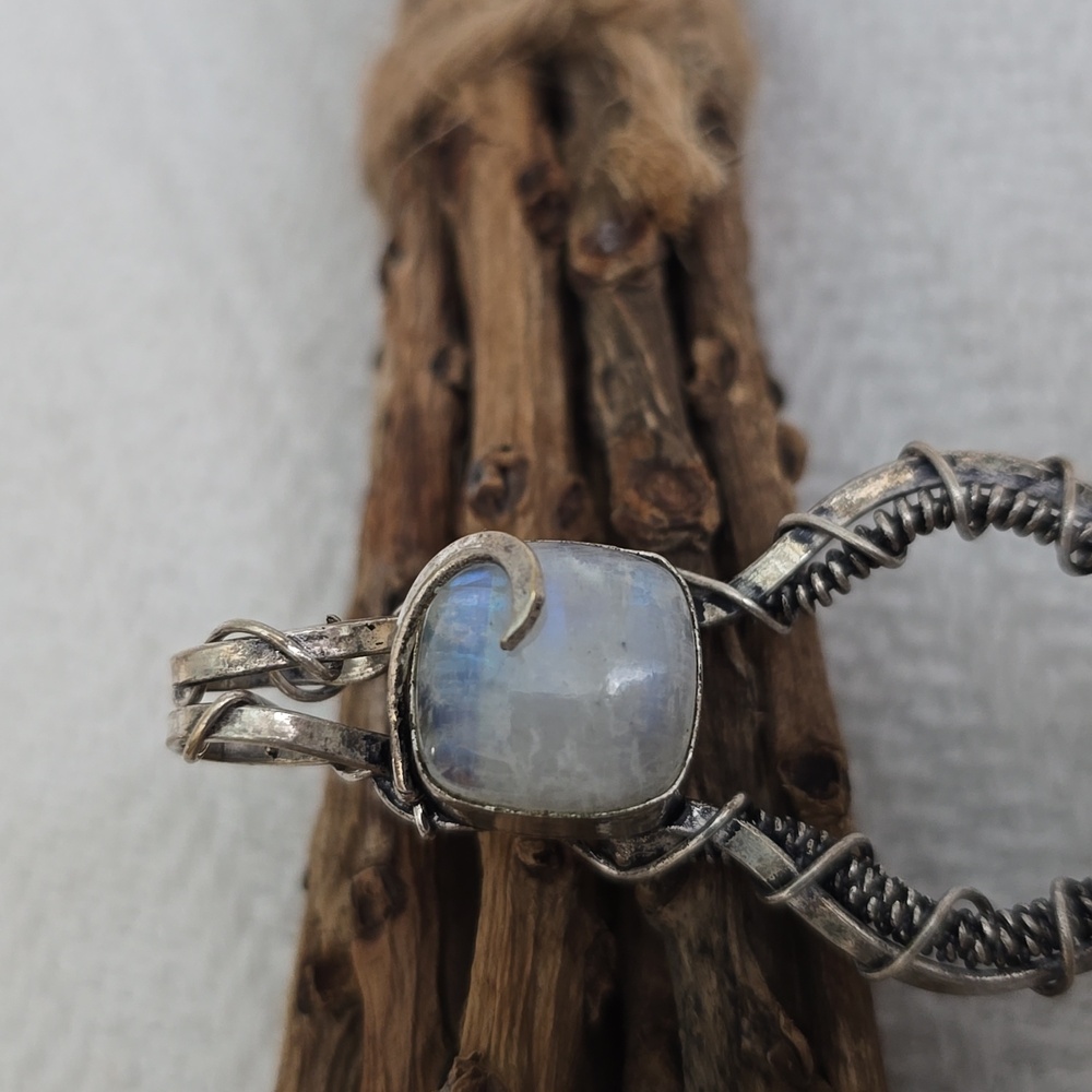 Sterling Moonstone Charm - Picture 6 of 8